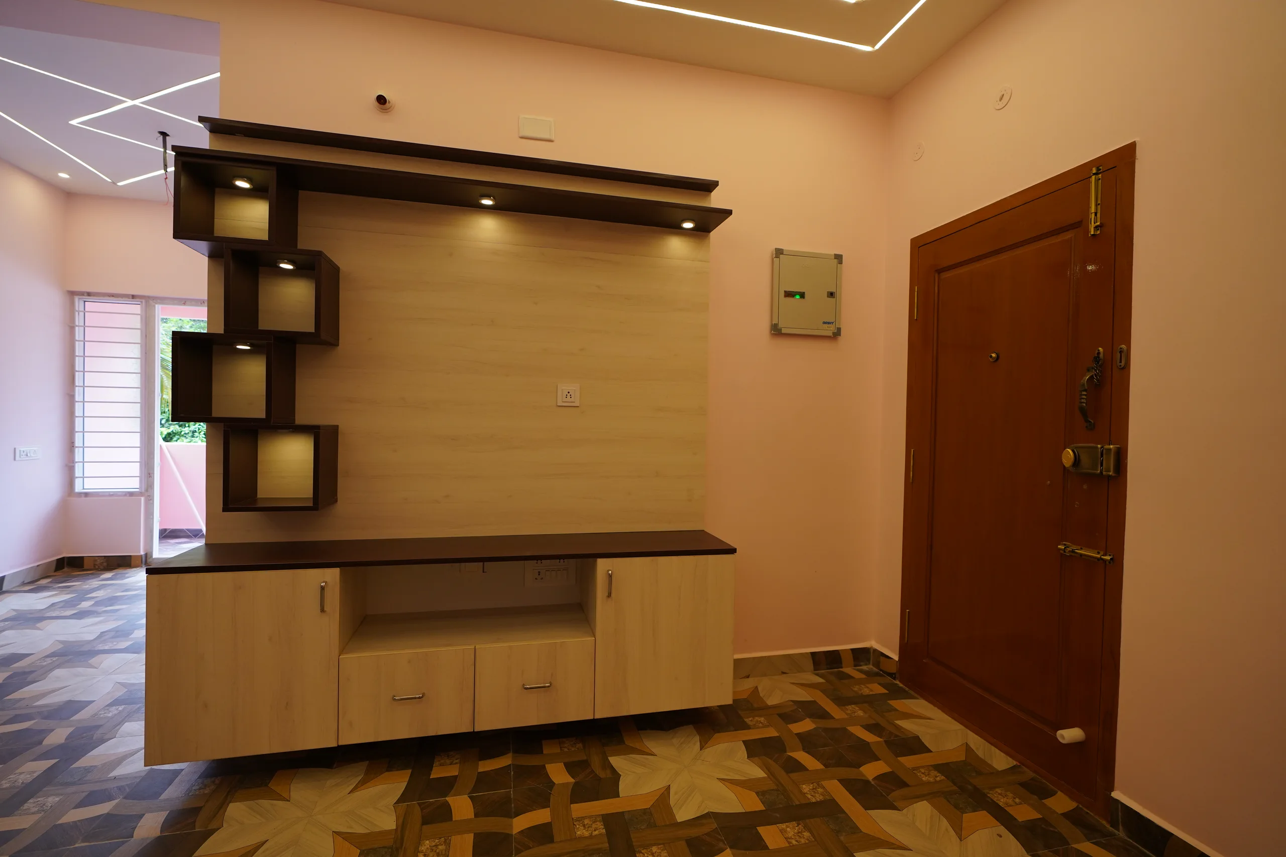 Wooden TV Unit Design